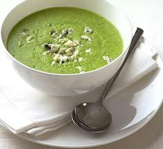 creamy broccoli and blue cheese soup